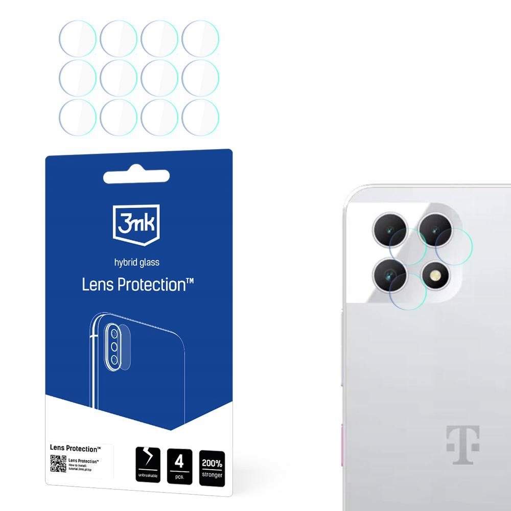 4x Szkło na obiektyw aparatu do T-Mobile Revvl 7 5G 3mk Lens Protection