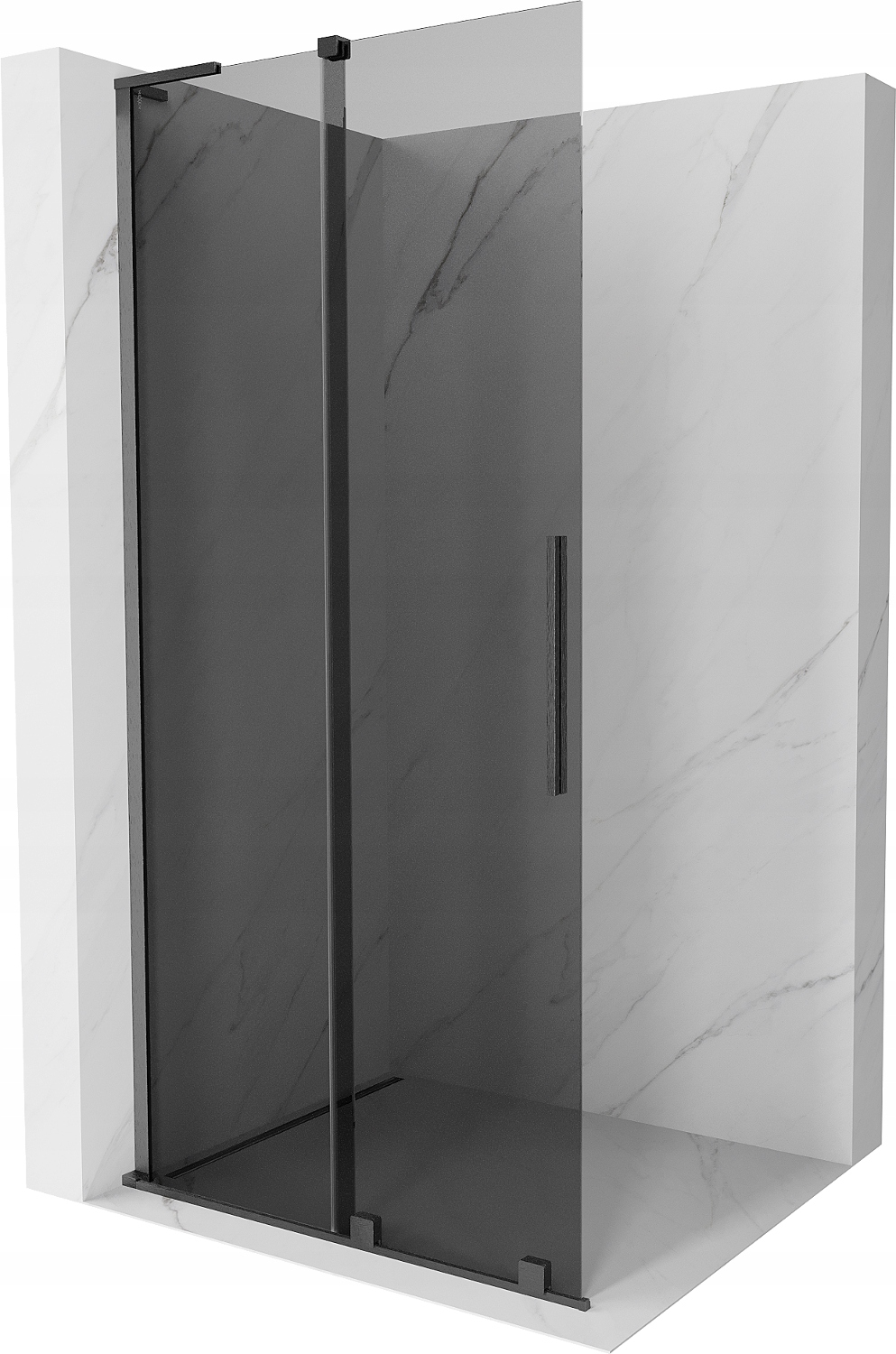Mexen Velar L Ścianka Prysznicowa Walk-in 120X200 CM Grafit Gun Gray