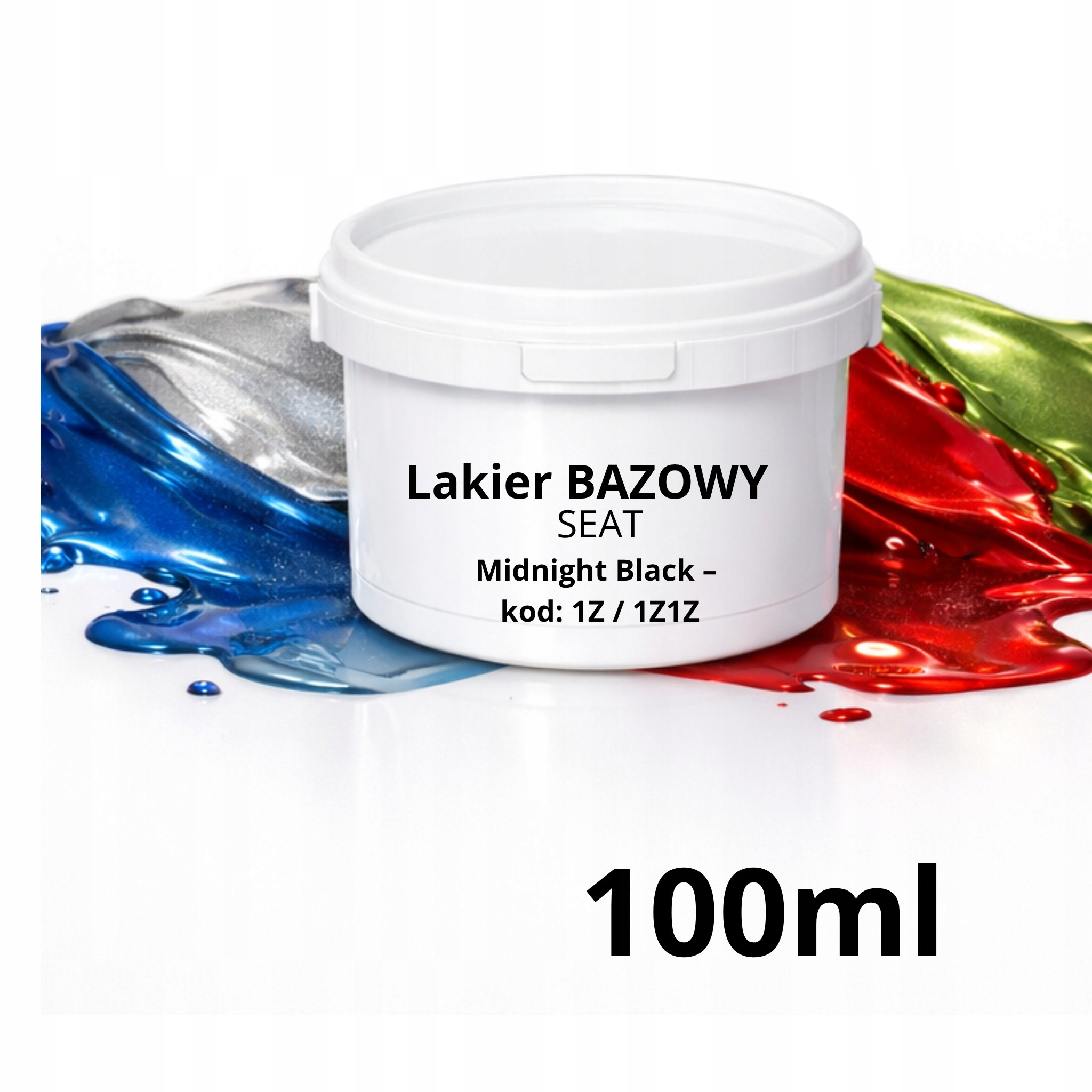 Lakier bazowy lakier do Seat Midnight Black – kod: 1Z 1Z1Z, 100ml