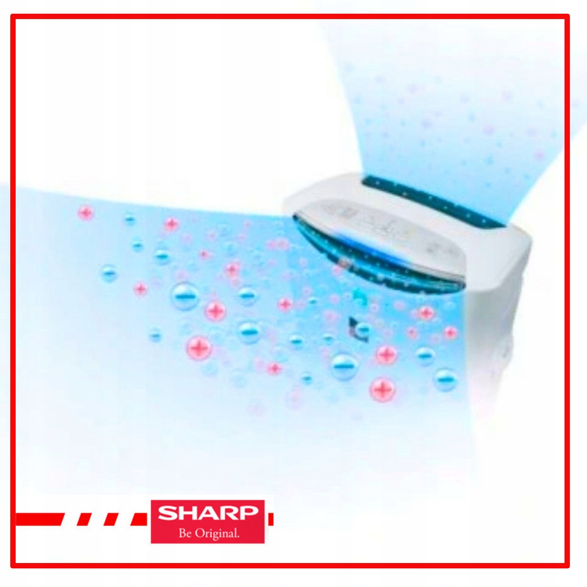 Oczyszczacz powietrza SHARP z JONIZACJĄ FP-J60EUW dla alergików HEPA +ebook Moc 38 W