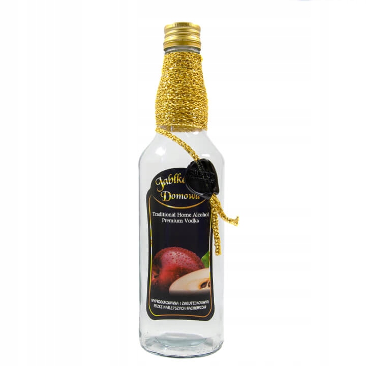 

Butelka zdobiona monopol 500ml Domowa Jabłkówka