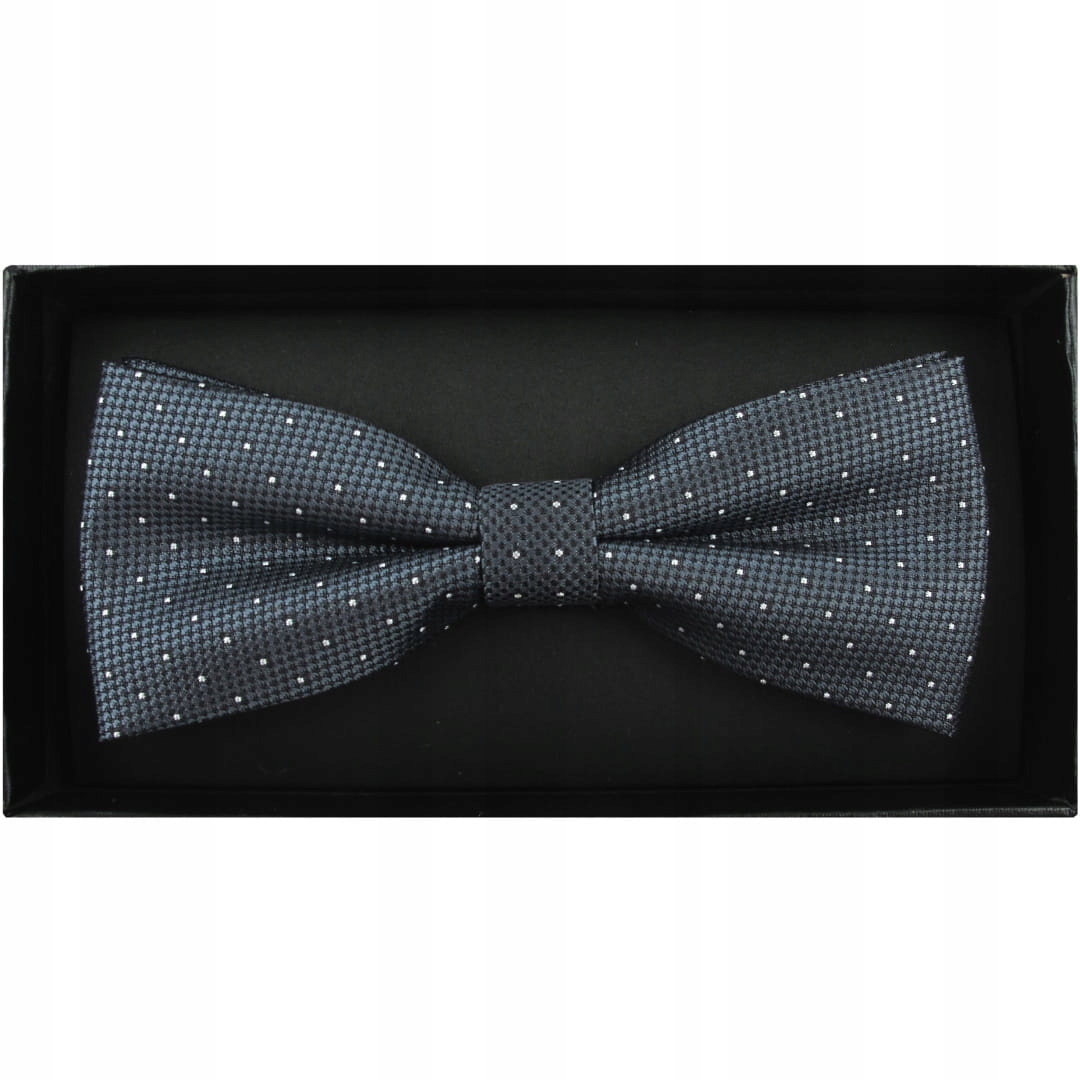

Elegancka Mucha Muszka Męska gotowa w kropki M243