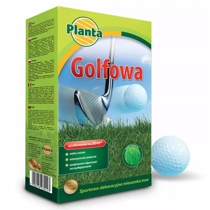 TRAWA GOLFOWA GAZONOWA RÓWNO GĘSTO I NISKO ZADARNIA 0,9kg MIESZANKA