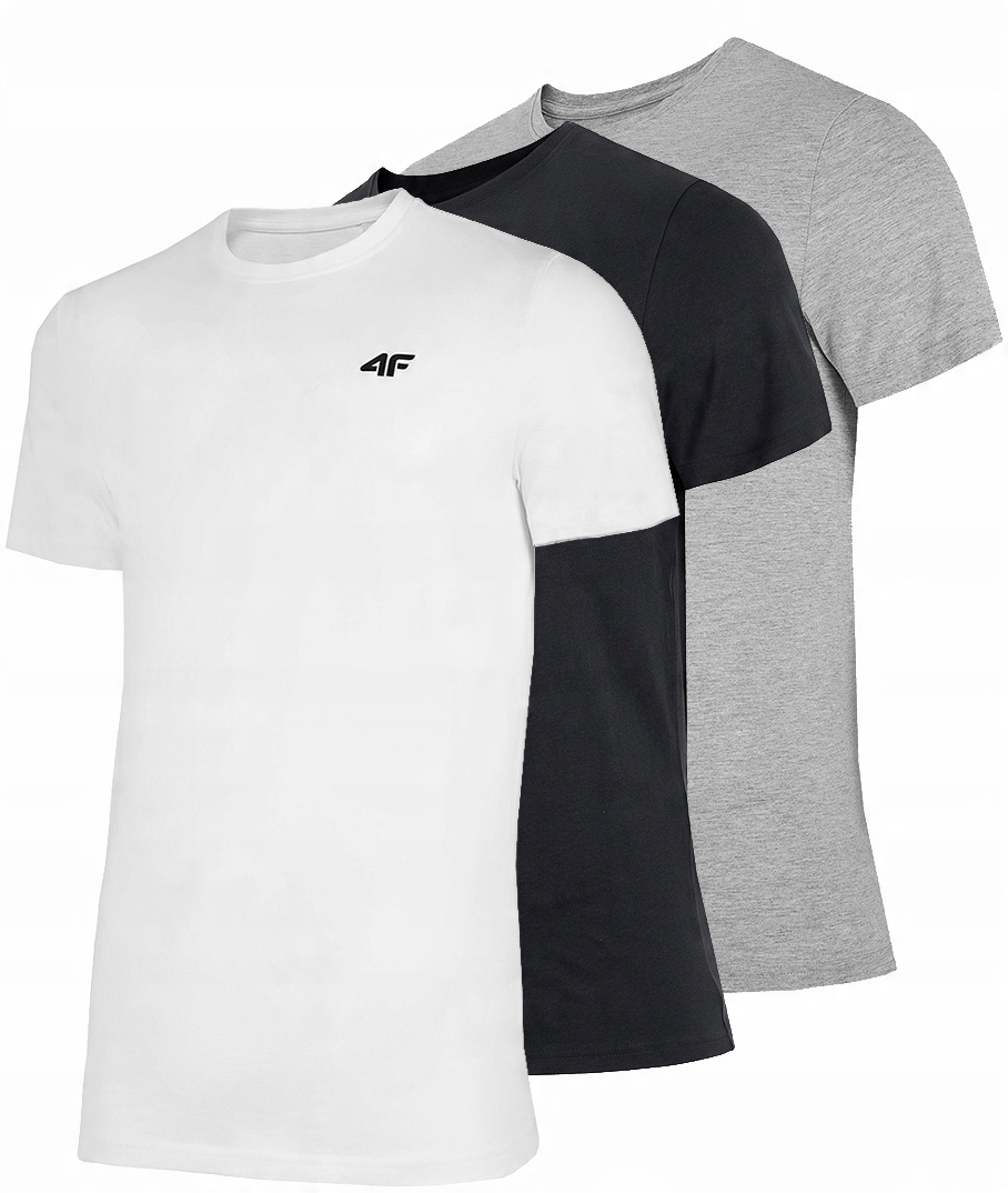 

4F Zestaw Koszulka Męska T-shirt 3 sztuki TSM352