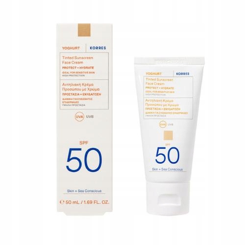 Yoghurt Koloryzujący krem ochronny do twarzy SPF50