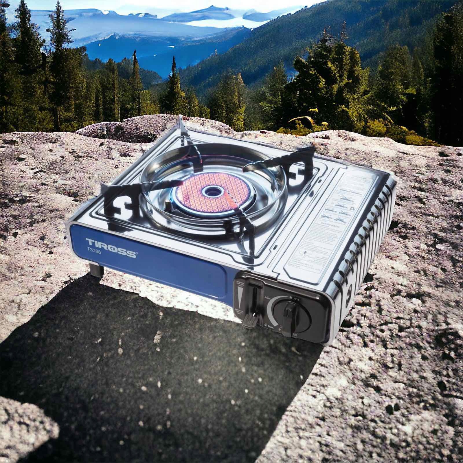 KUCHENKA GAZOWA TURYSTYCZNA CERAMICZNA TIROSS TS-266 PRZENOŚNA Model TS-266