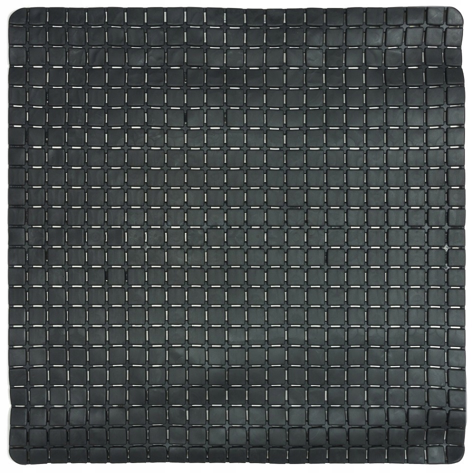 MATA ŁAZIENKOWA ANTYPOŚLIZGOWA POD PRYSZNIC BRODZIK WANNE 53x53cm CZARNA Długość 53 cm