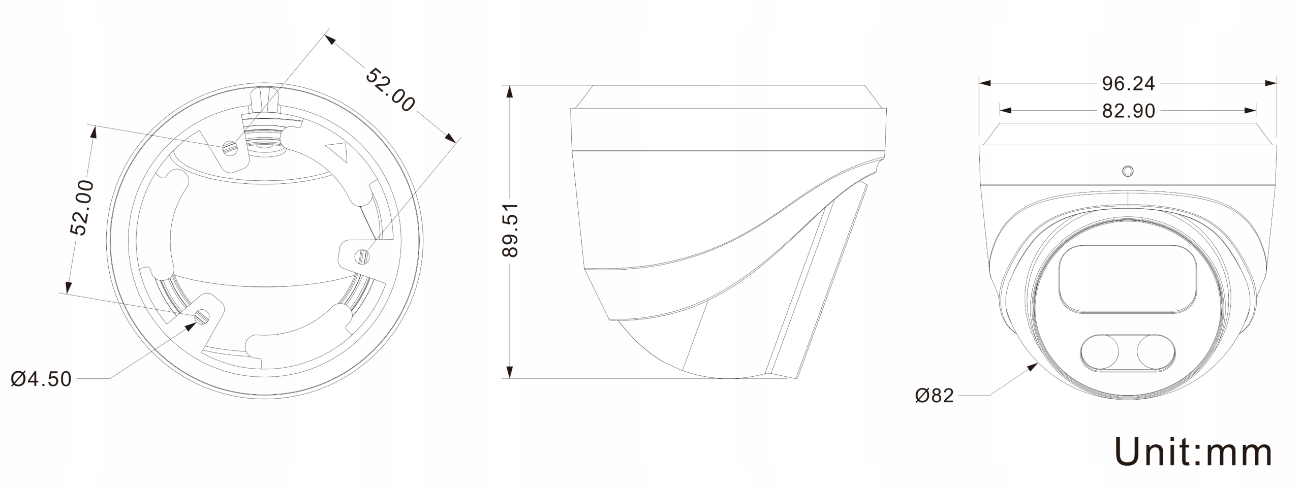 FORCE 2x Kamera IP 4MPx IP-V-4025D Kamera do monitoringu PoE, 2K 2560x1440p Rozdzielczość 4 Mpx