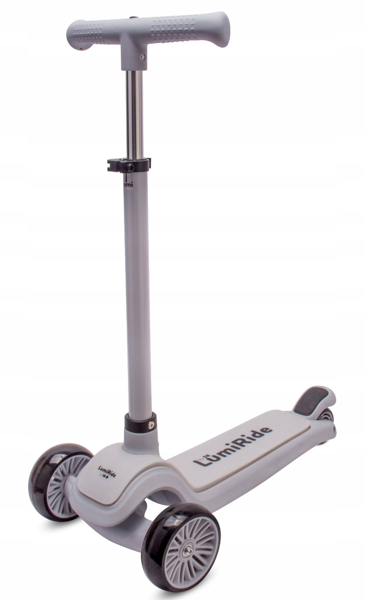 Hulajnoga trójkołowa balansowa platforma Lumiride Led szara