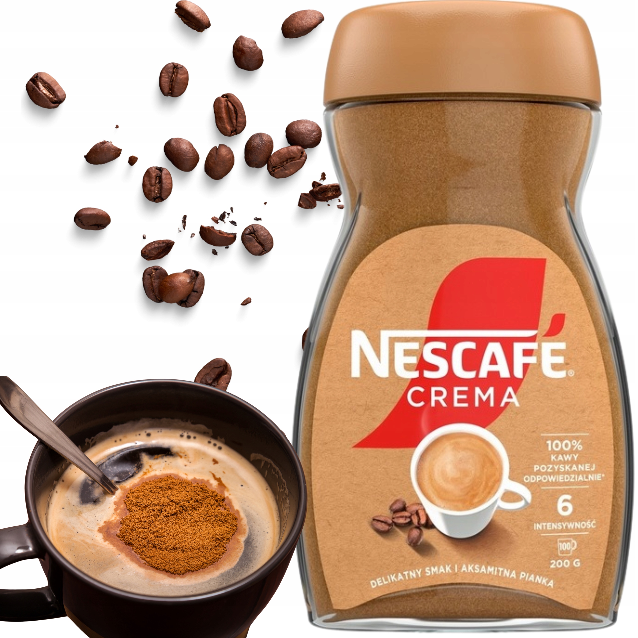 Kawa Rozpuszczalna Nescafe Crema 200G