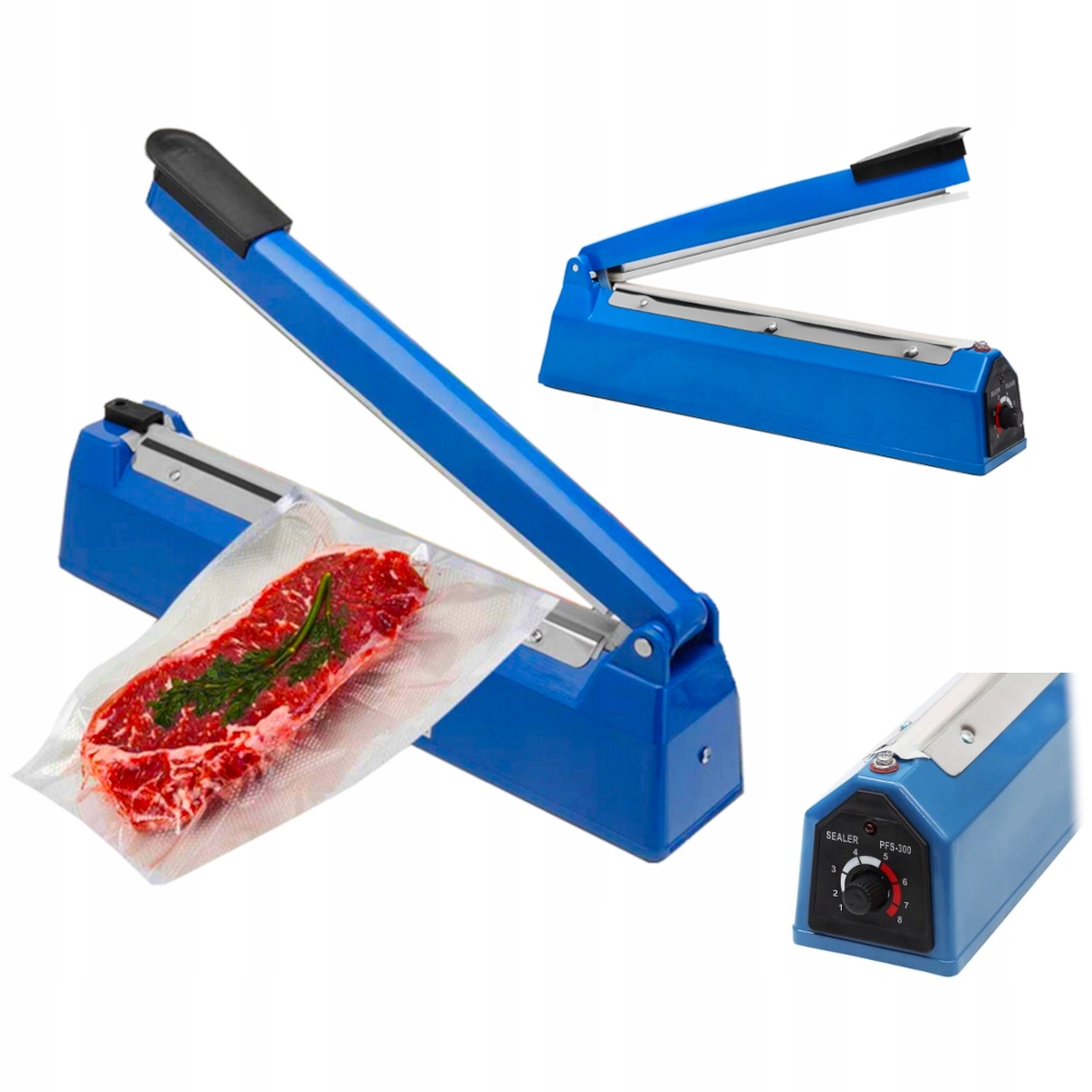 Zgrzewarka Do Folii Z Regulacją 300MM 2MM Niebiesk