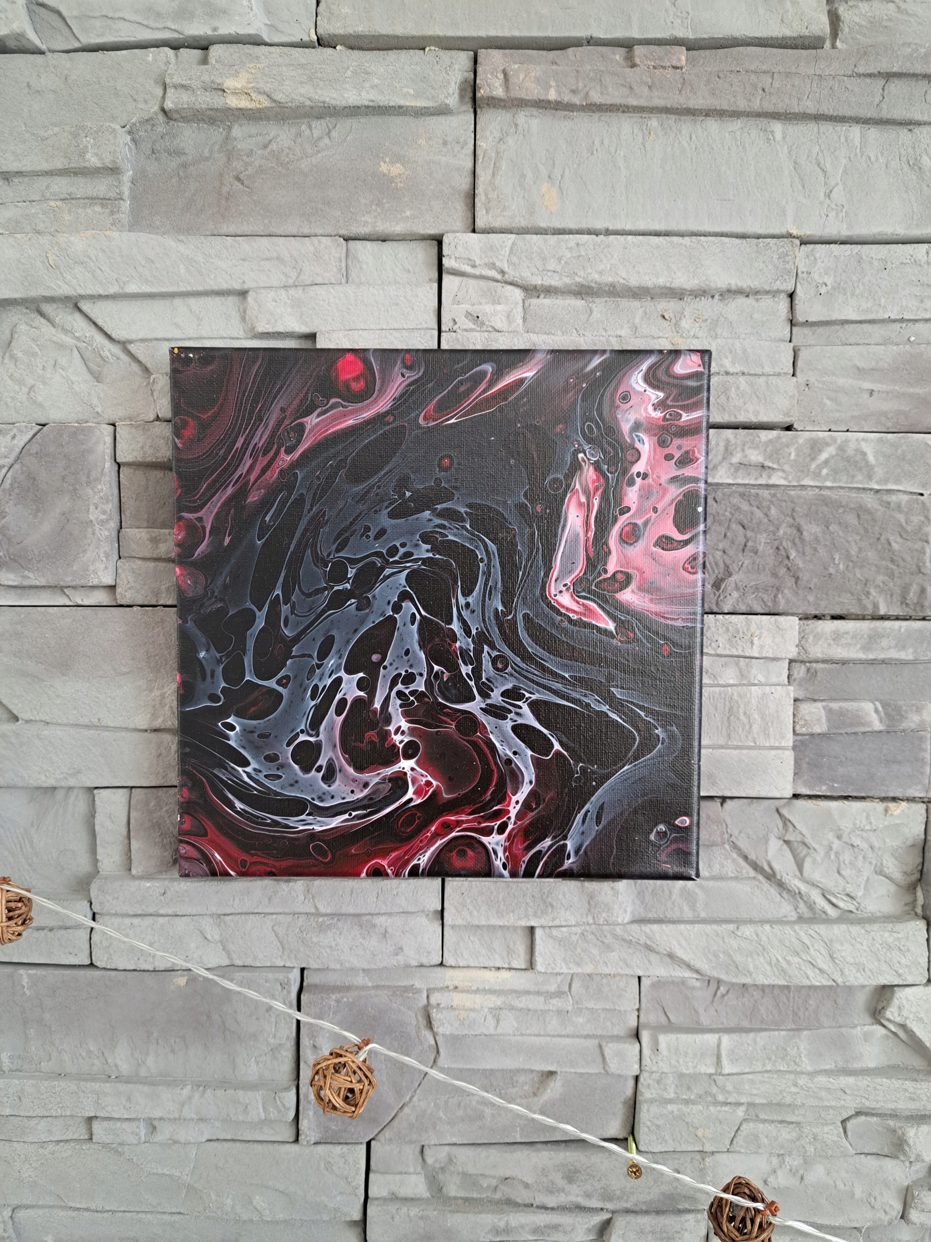 Unikátní obraz ručně malovaný autorský pouring 25/25