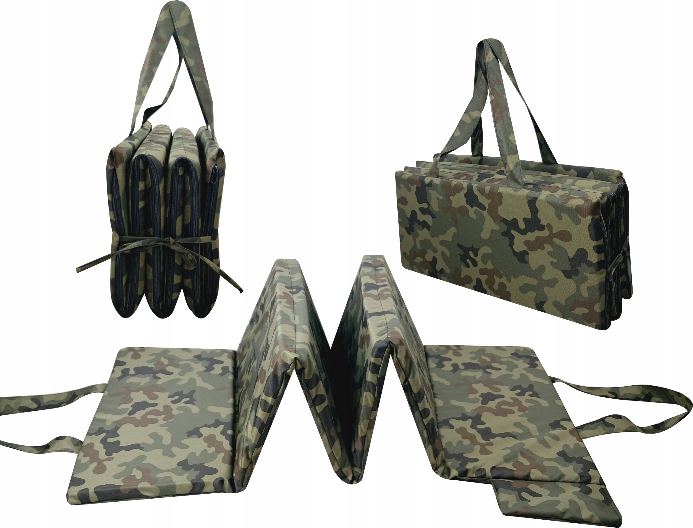 Turistická Podložka, Silná Podložka Maskáčový, Skládací Matrace 180x60 cm Karimatka Bivak