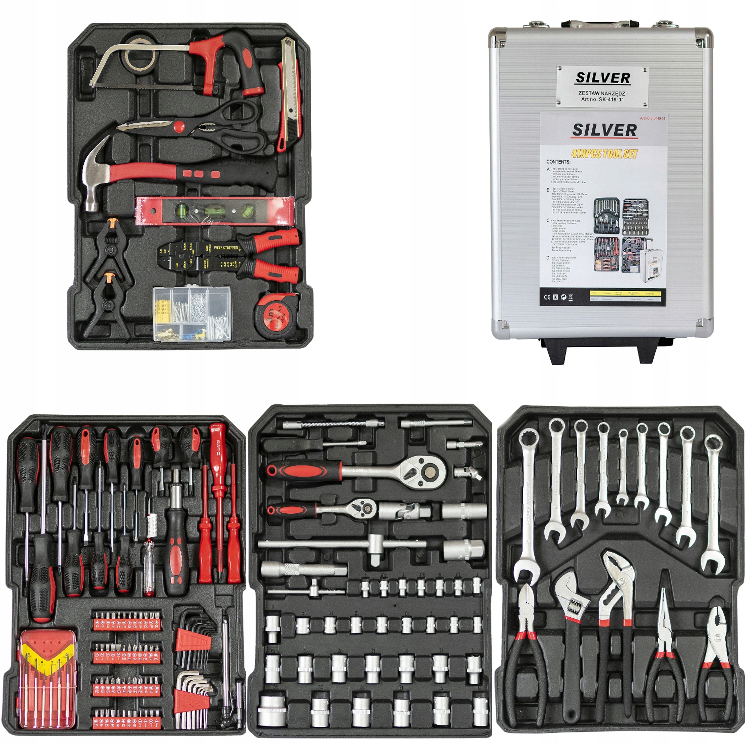 

Zestaw Narzędzi Kluczy 419 El Walizka Narzędziowa