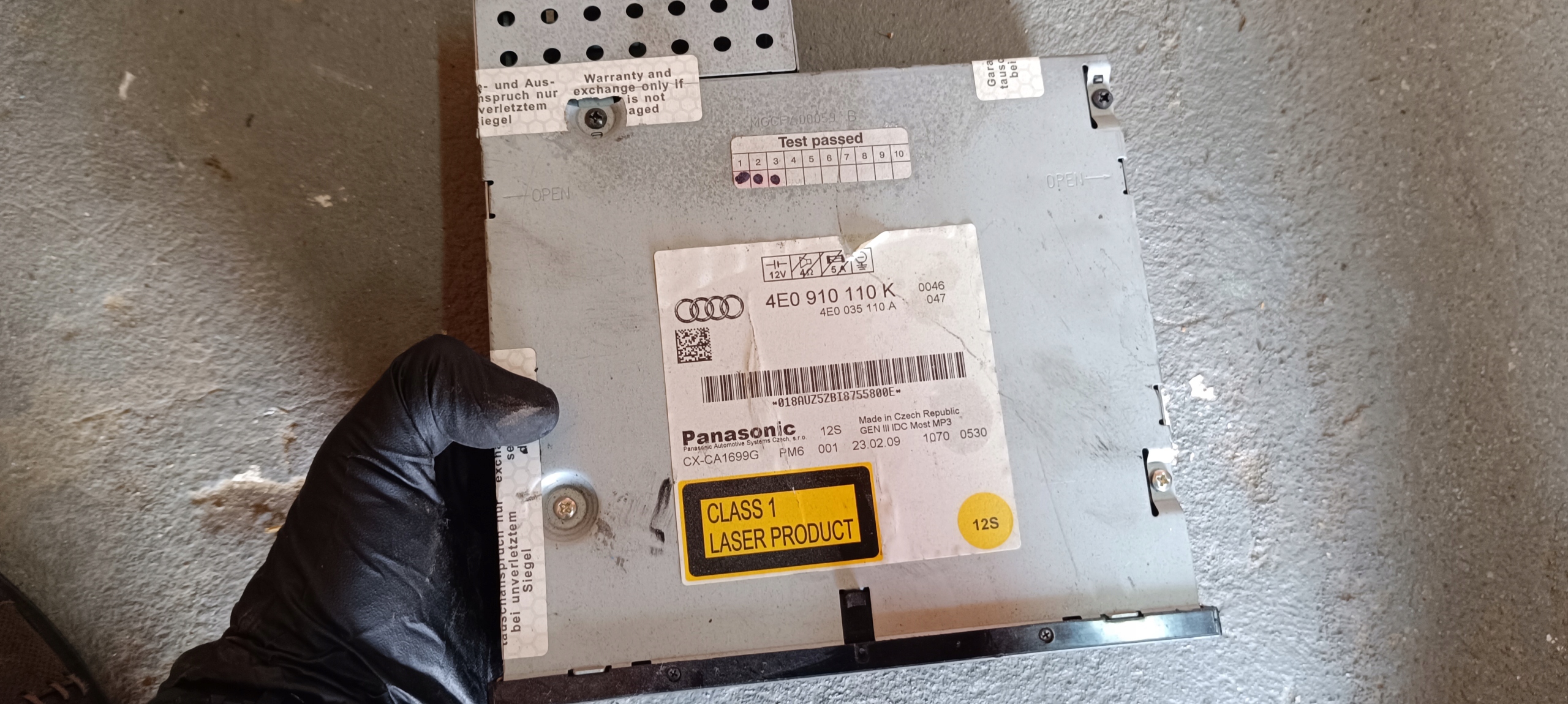 CARICATORE CD CD MP3 Audi A6 C6 LIFT 4E0910110K 4E0035110A