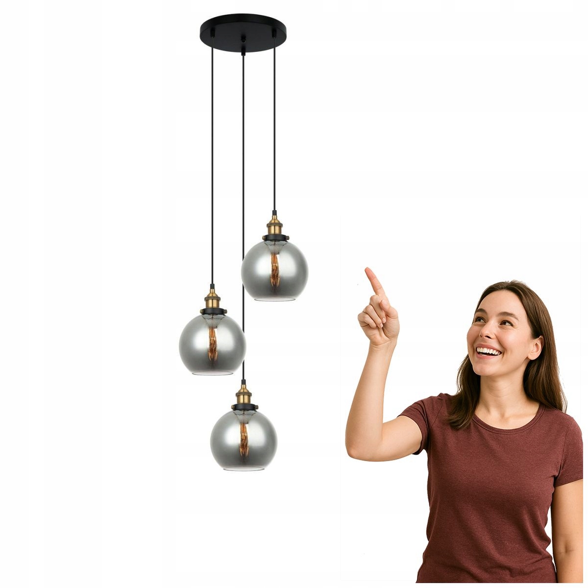 Závesná lampa Cardena MDM-4330/3 Gd+sg Italux