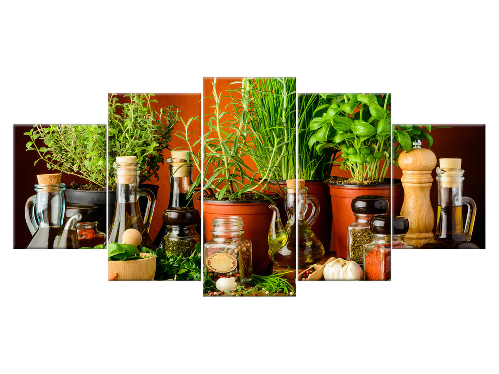 

Obraz Przyprawy ziołowe 150x70 Jedzenie 2054A_5B