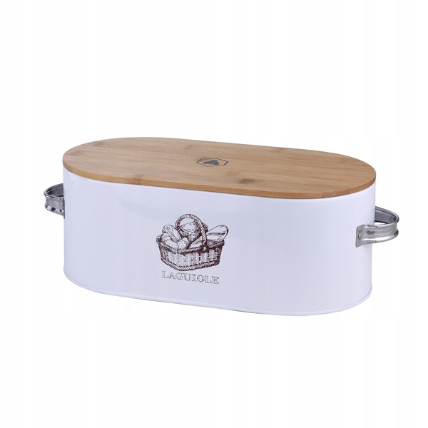 Chlebak pojemnik na chleb biały bambusowy LAGUIOLE