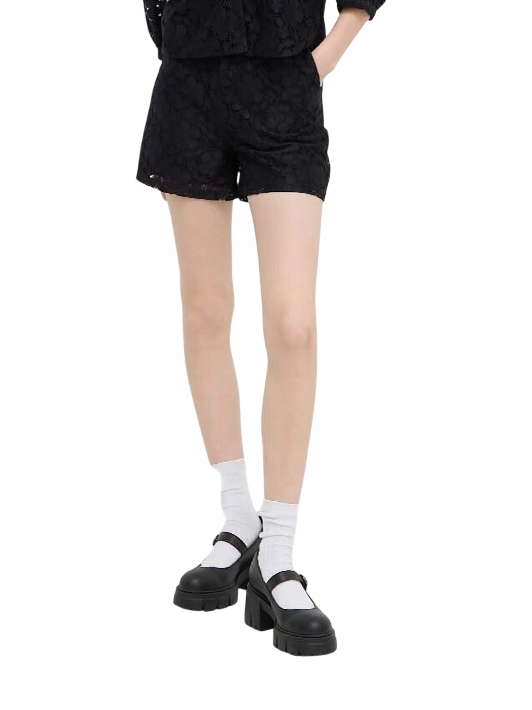 Desigual Kraťasy s květinovou krajkou R-34