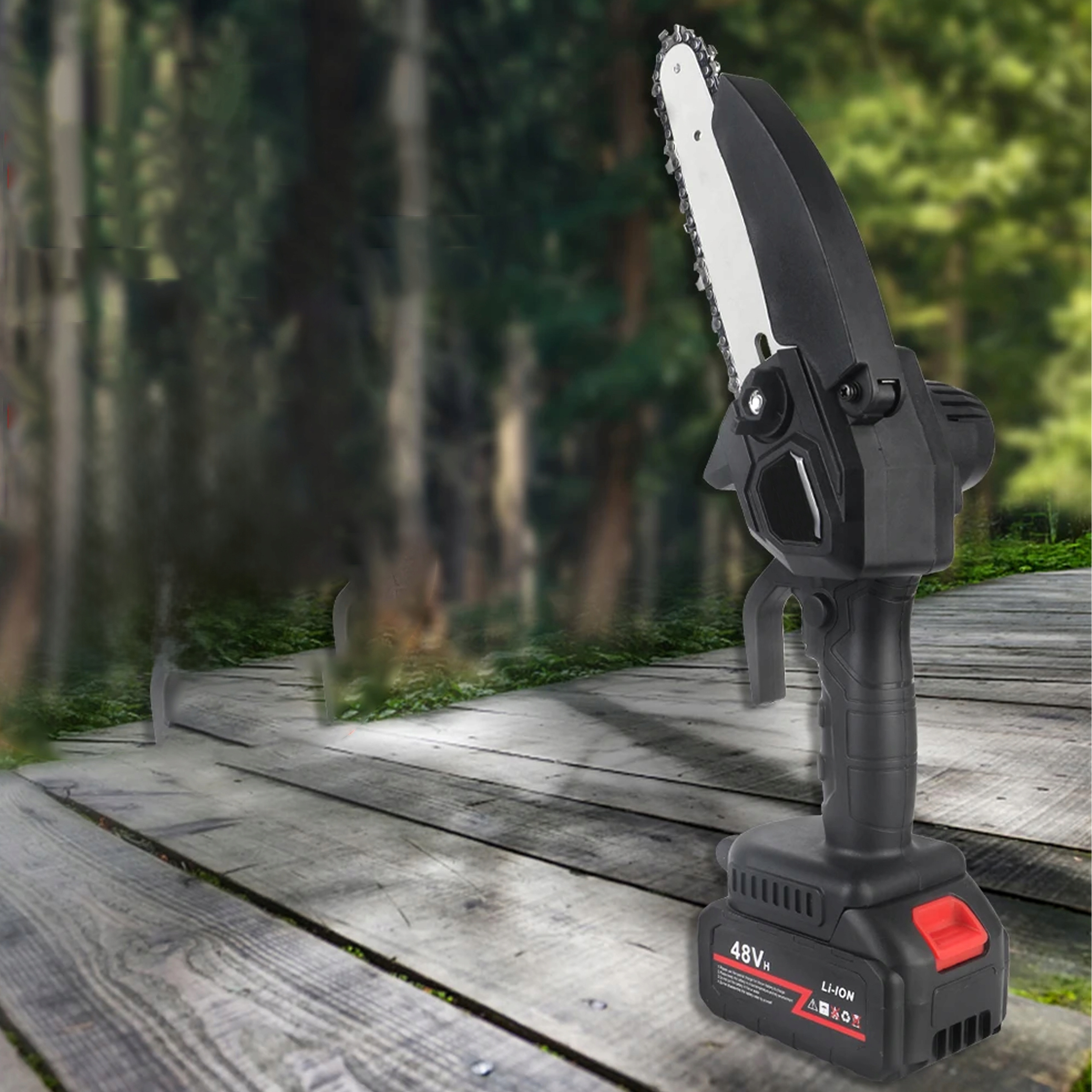 MINI PIŁA ŁAŃCUCHOWA PILARKA DO DREWNA GAŁĘZI AKUMULATOROWA PILARKA Aku 48V EAN (GTIN) 5906301400226