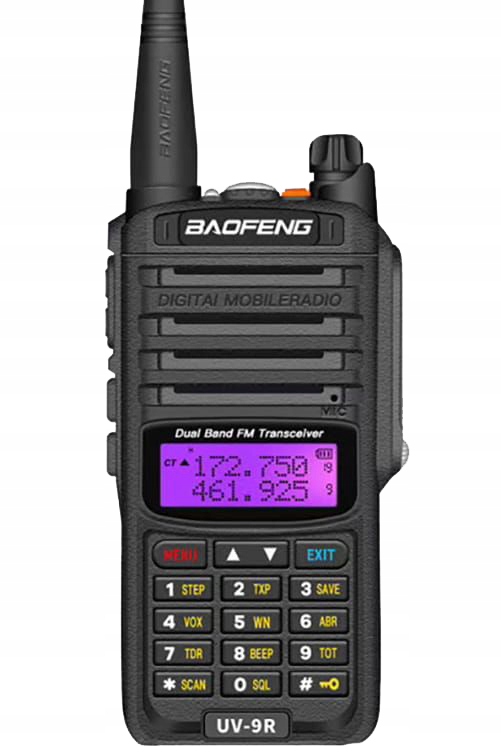 Radiotelefon Baofeng UV-9R Eu IP67 2800mAh Vhf/uhf/fm 8W