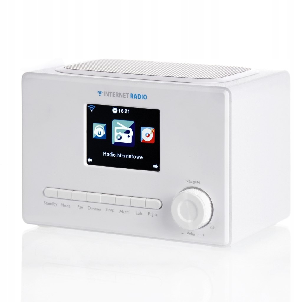 Internetové Rádio WIFI1002 3.2" barevný LCD bílý Art