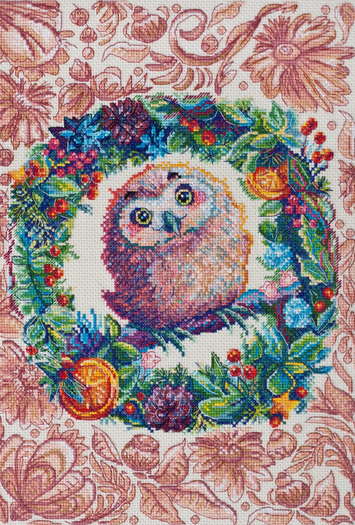 Sada křížkového stehu "Berry sweet" vyšívací sada Diy