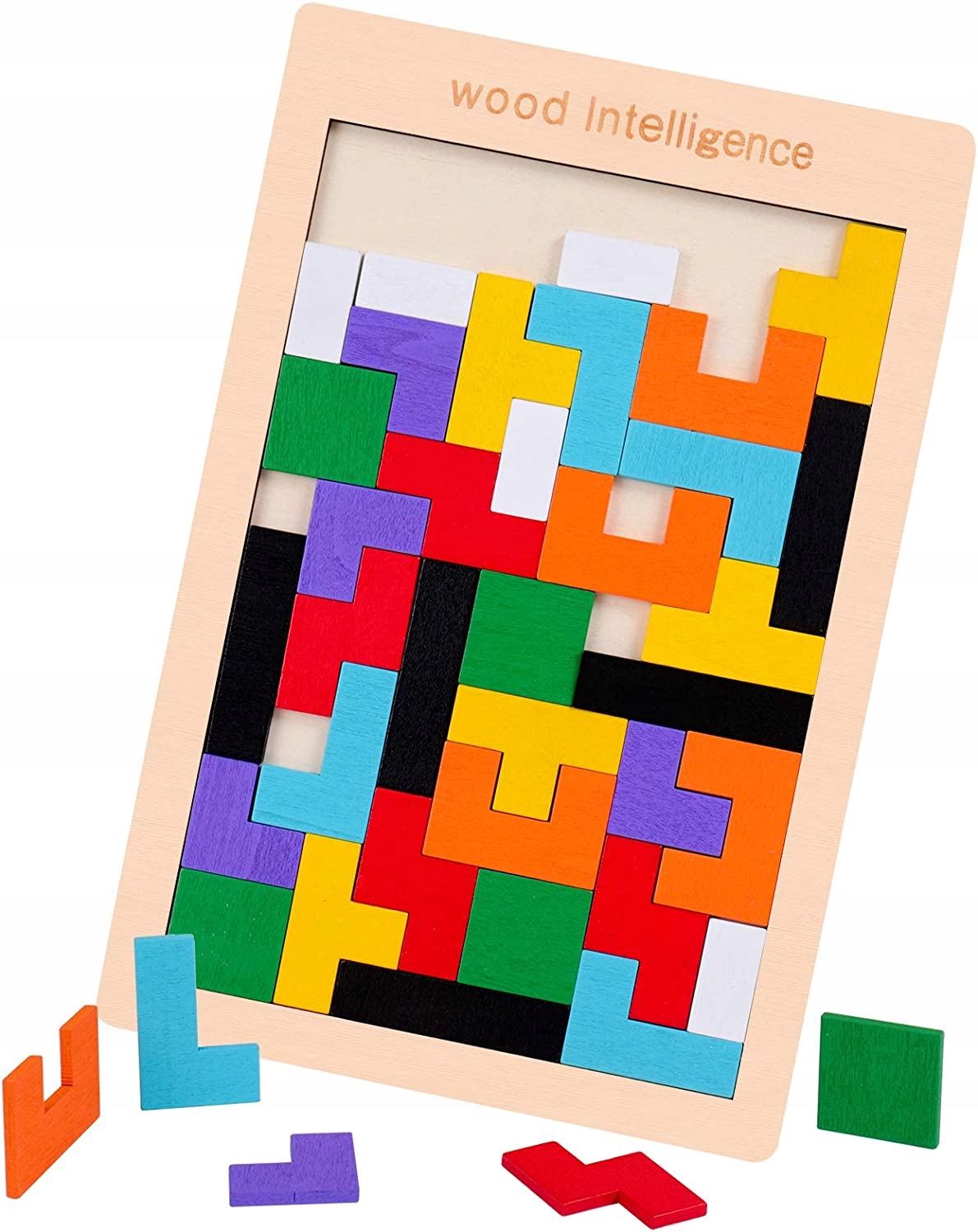 

Puzzle Drewniane Tetris Klocki Układanka