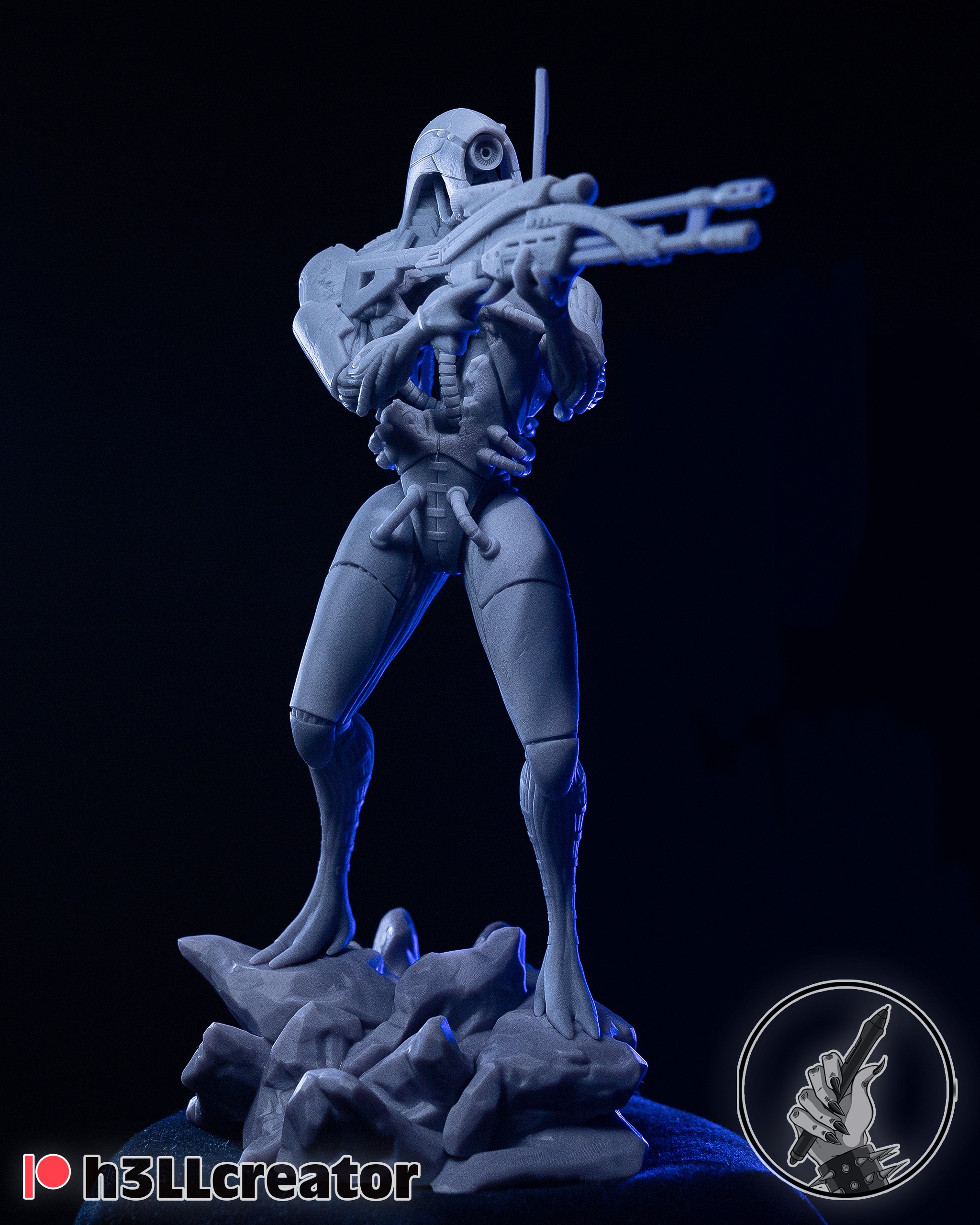 Figurka Legion Mass Effect H3ll Creator 3D tisk 14K Dárek