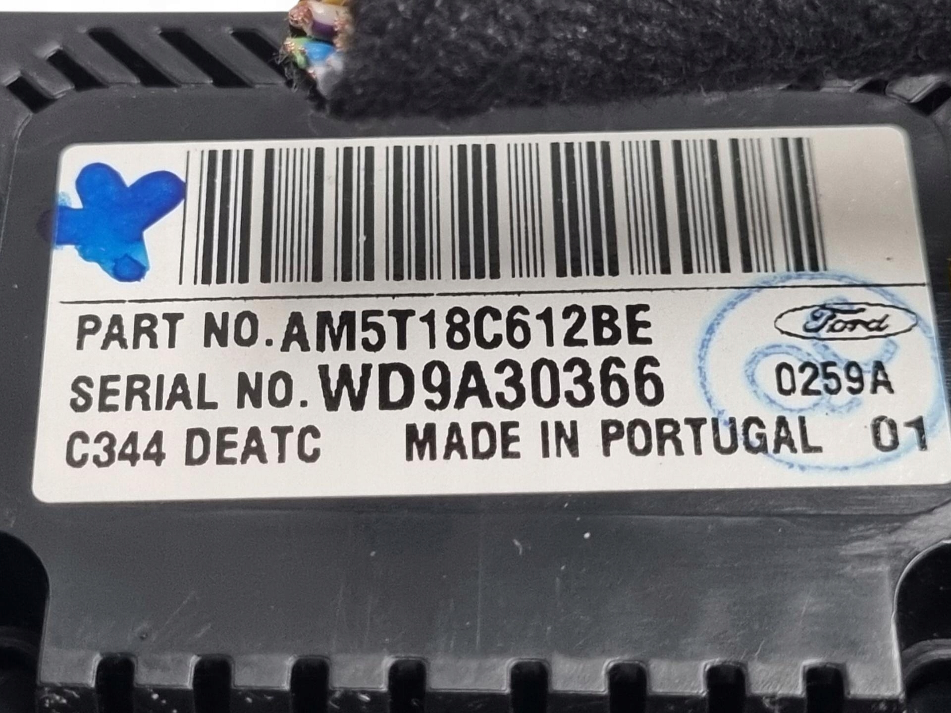 vezérlö panel a klímának Ford C-Max 2 2010 AM5T18C612BE