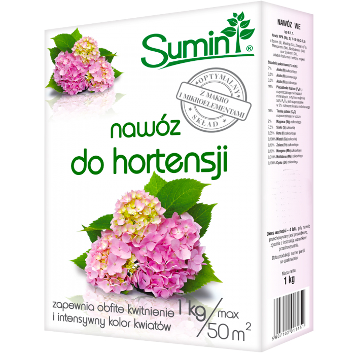 

Sumin Nawóz Do Hortensji Ogrodowej Bukietowej 1 Kg