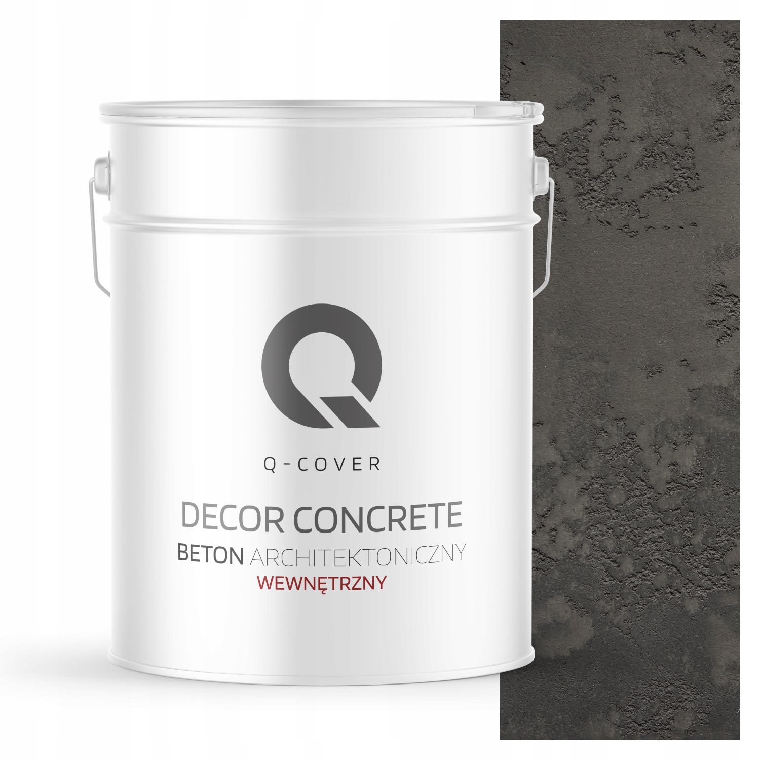 Vnútorný Architektonický Betón 10 m2 15 kg Ozdobný Efekt Šedý Tmavý F276