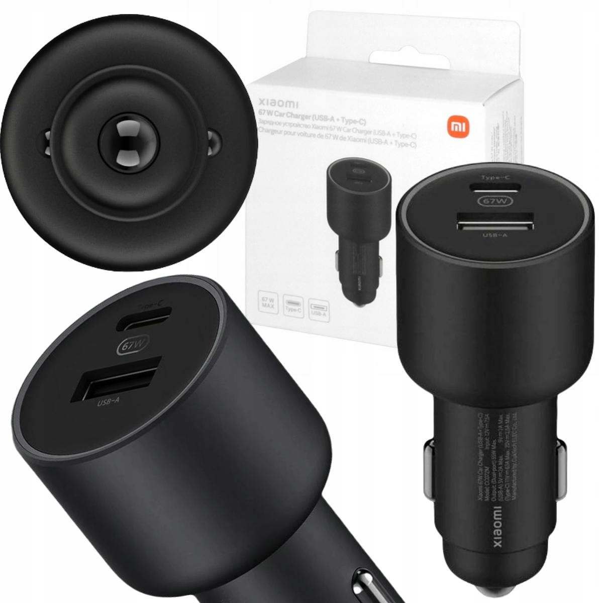 Nabíjačka do auta Xiaomi 67W (usb-a Type-C)