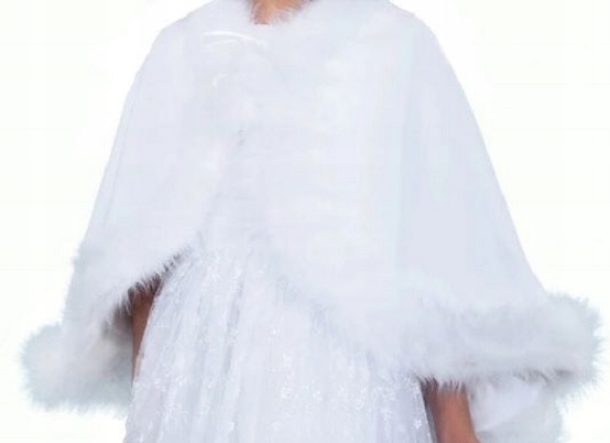 PELERYNKA Z FUTERKIEM z LISKA KOMUNIJNA NARZUTKA DLA DZIEWCZYNKI