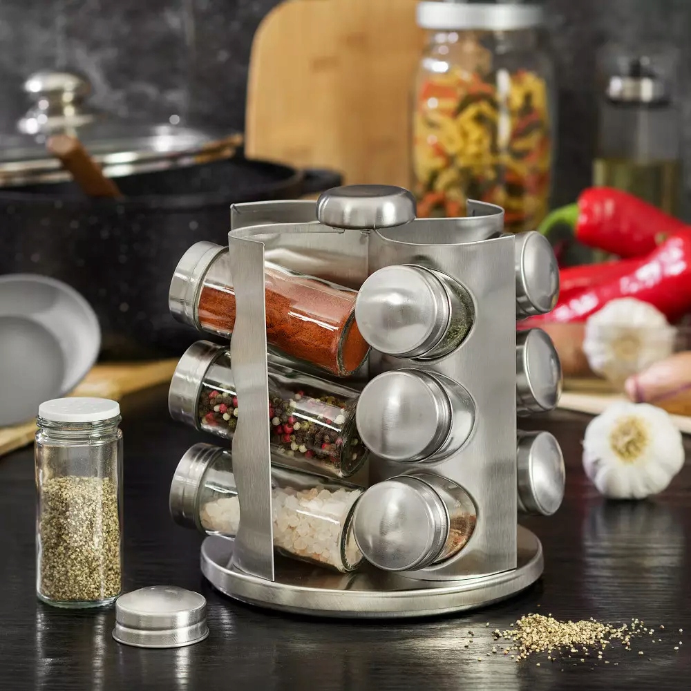 Zestaw Pojemników Na Przyprawy 13el. Stojak Przyp. EAN (GTIN) 5908287240056