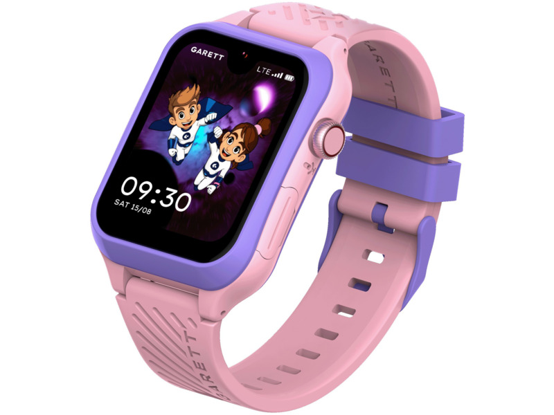 Smartwatch Garett Kids Essa 2 Ai 4G Różowo-fioletowy