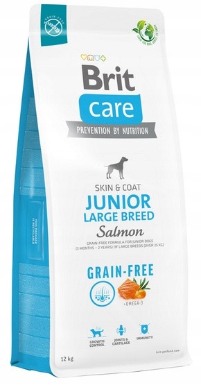 Levně Brit Care Grain Free Junior Large Breed Salmon 12 kg