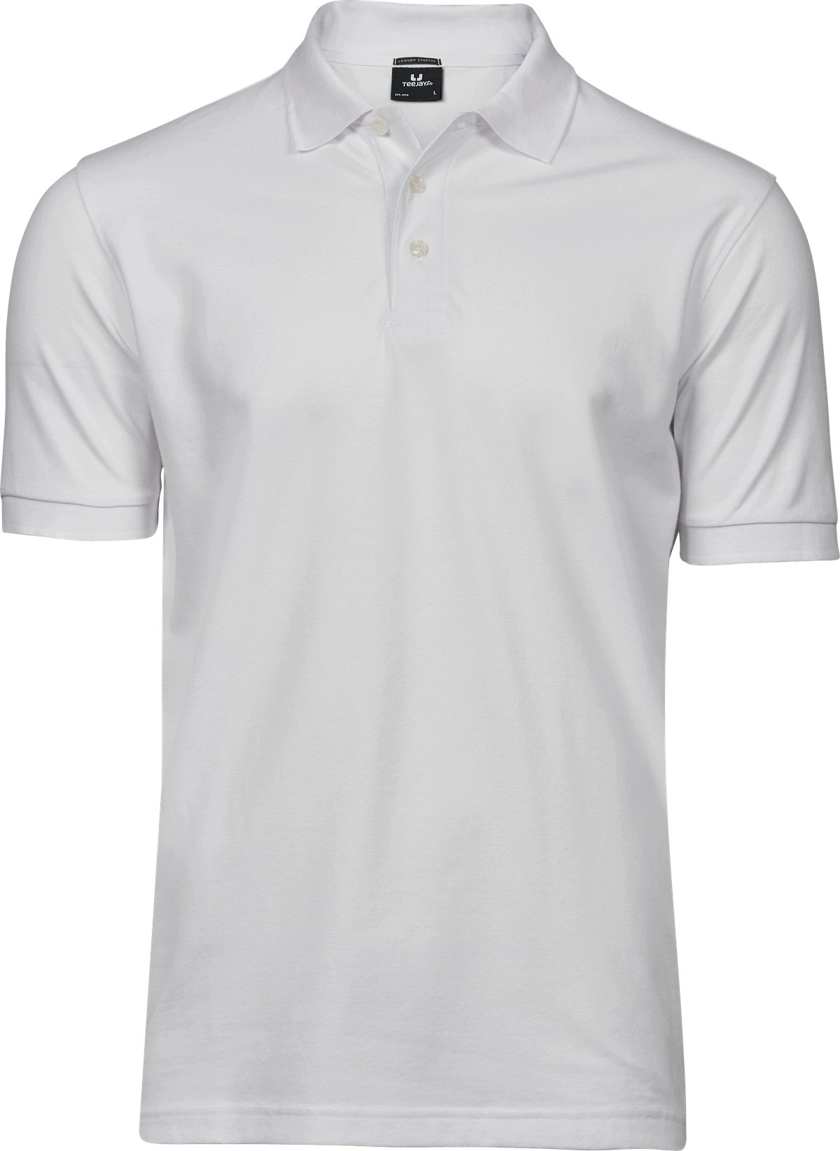 pánská polokošile s krátkým rukávem Luxury Polo Tee Bílé vel. S