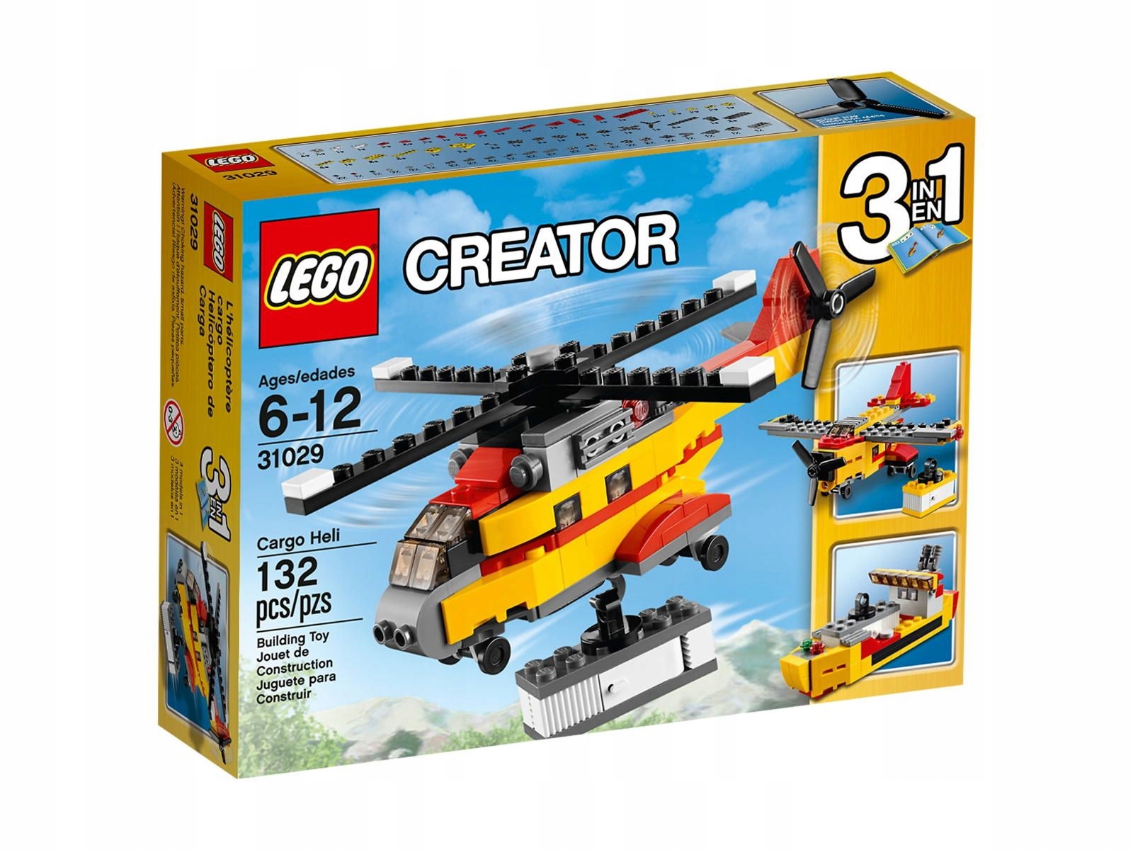 Lego 31029 Creator 3 w 1 Helikopter transportowy