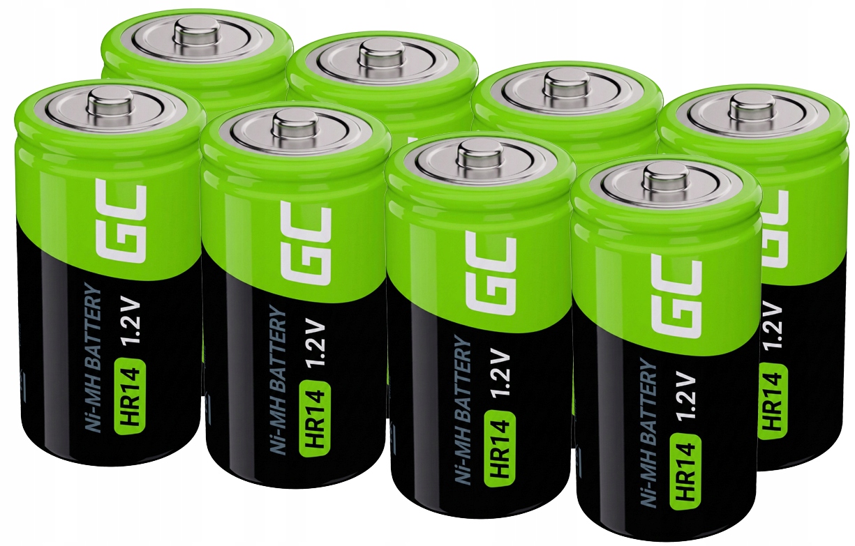 8 X Nabíjecí Baterie Typ C R14 4000MAH NiMH Hračky Ovladače