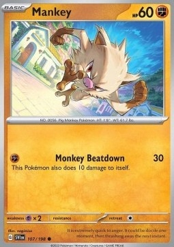 

Scarlet & Violet 107/198 Mankey