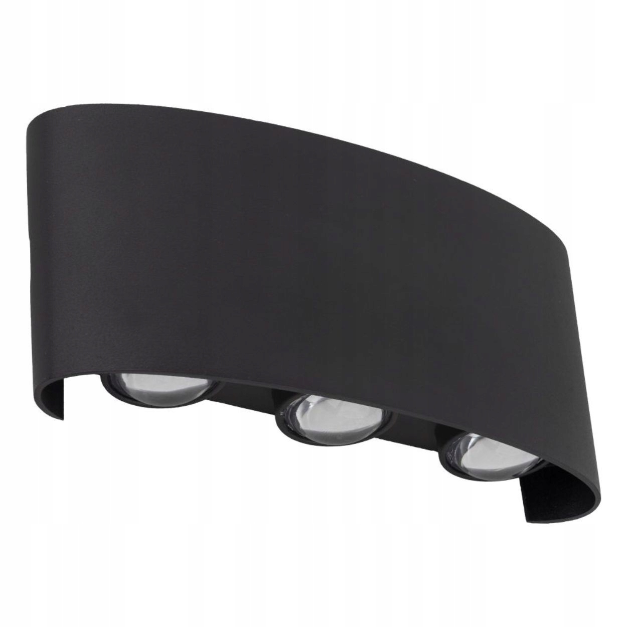 Nástěnné svítidlo Arrow černé 6xLED Ip 54 Nástěnná Moderní Dekorativní Lampa Domu