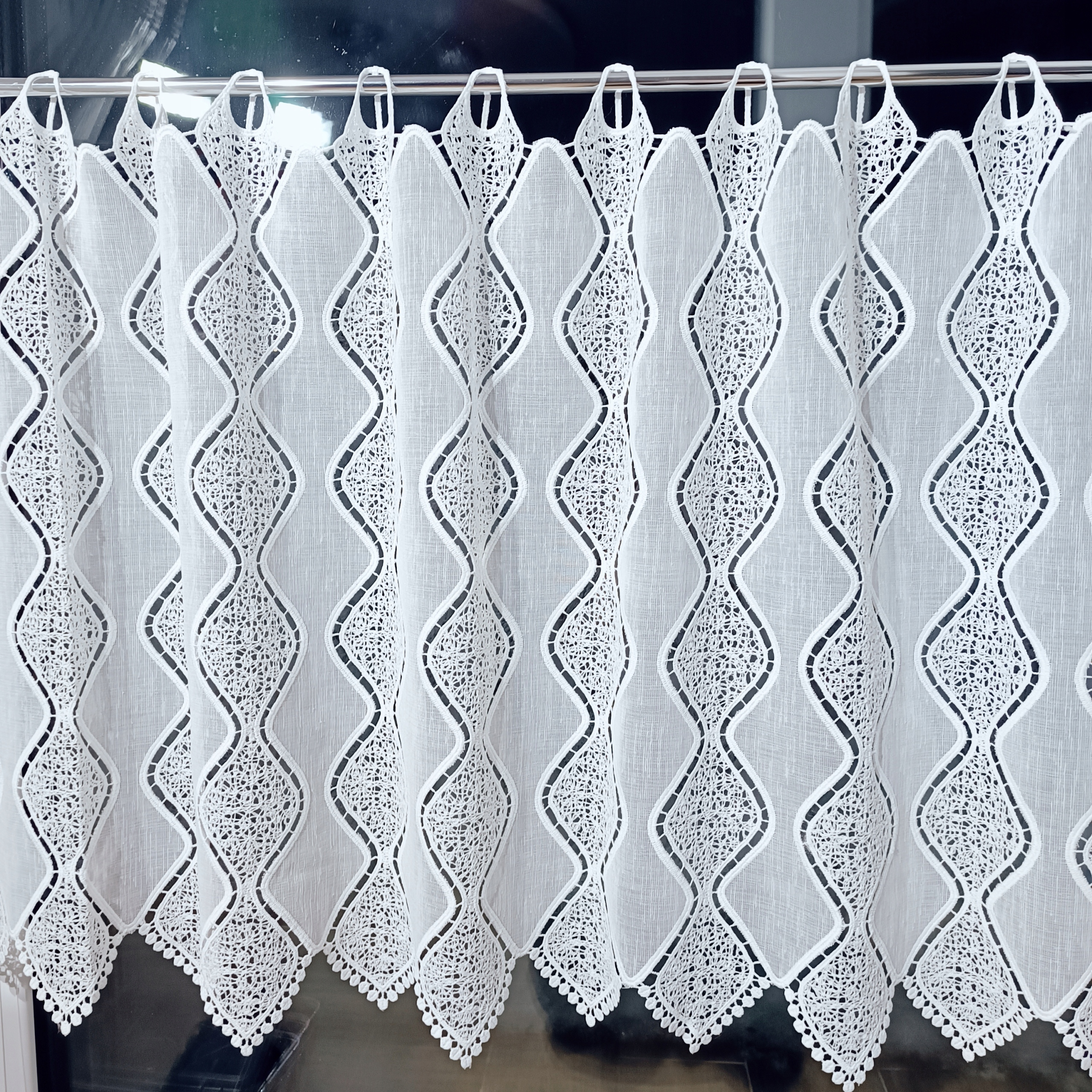 

Firana Zazdroska Z Gipiurą Żakardową 40 cm
