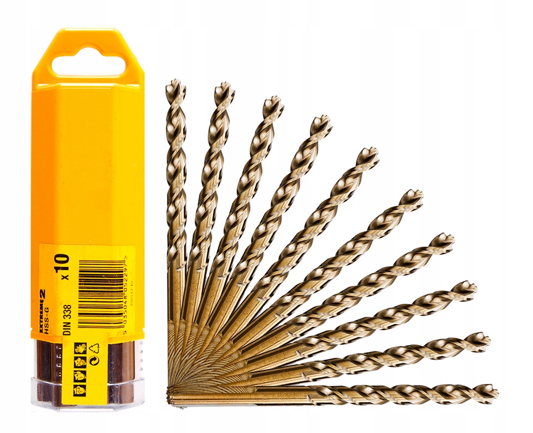 10 Ks vrtáků do kovu 10,5x133 mm EXTREME2 DeWALT