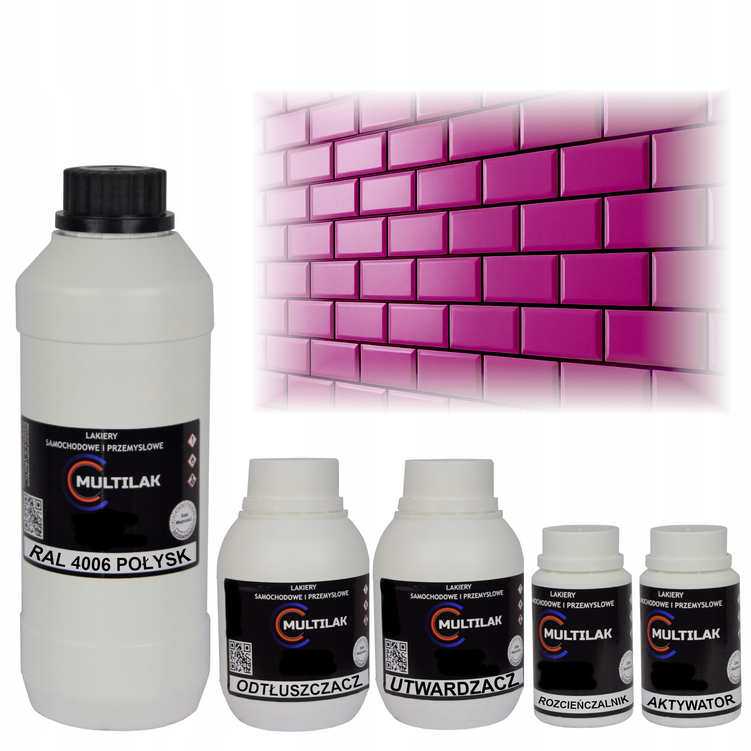 Lak farba Ral 4006 na glazúru dlaždíc a dlaždíc na valček, štetec 1L Lesk