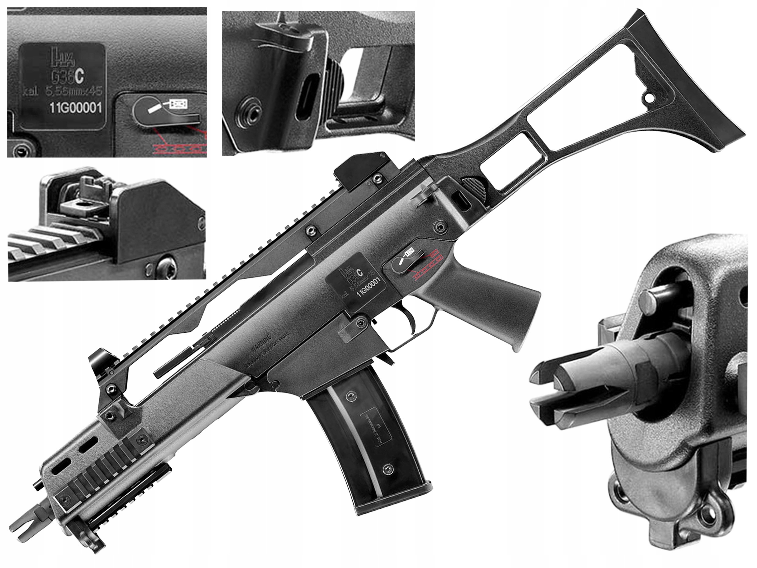 Replika karabinek Asg H&k G36C Sportsline 6 mm