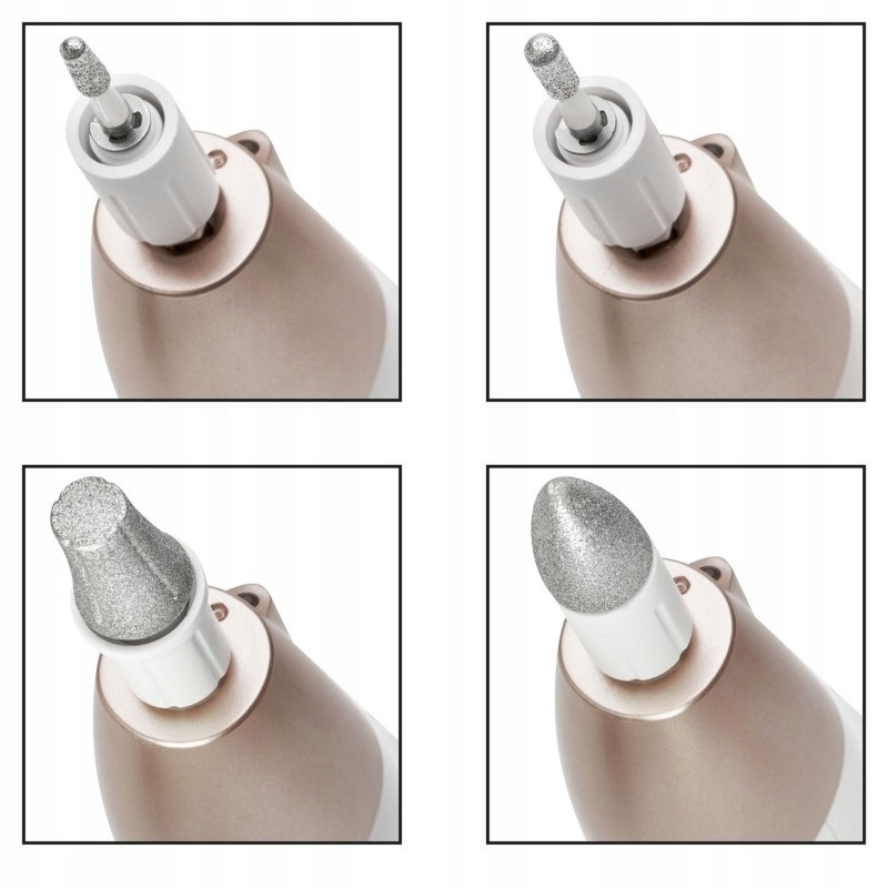 NIEMIECKA FREZARKA DO PAZNOKCI ZESTAW DO MANICURE PEDICURE + 7 FREZÓW Marka Proficare