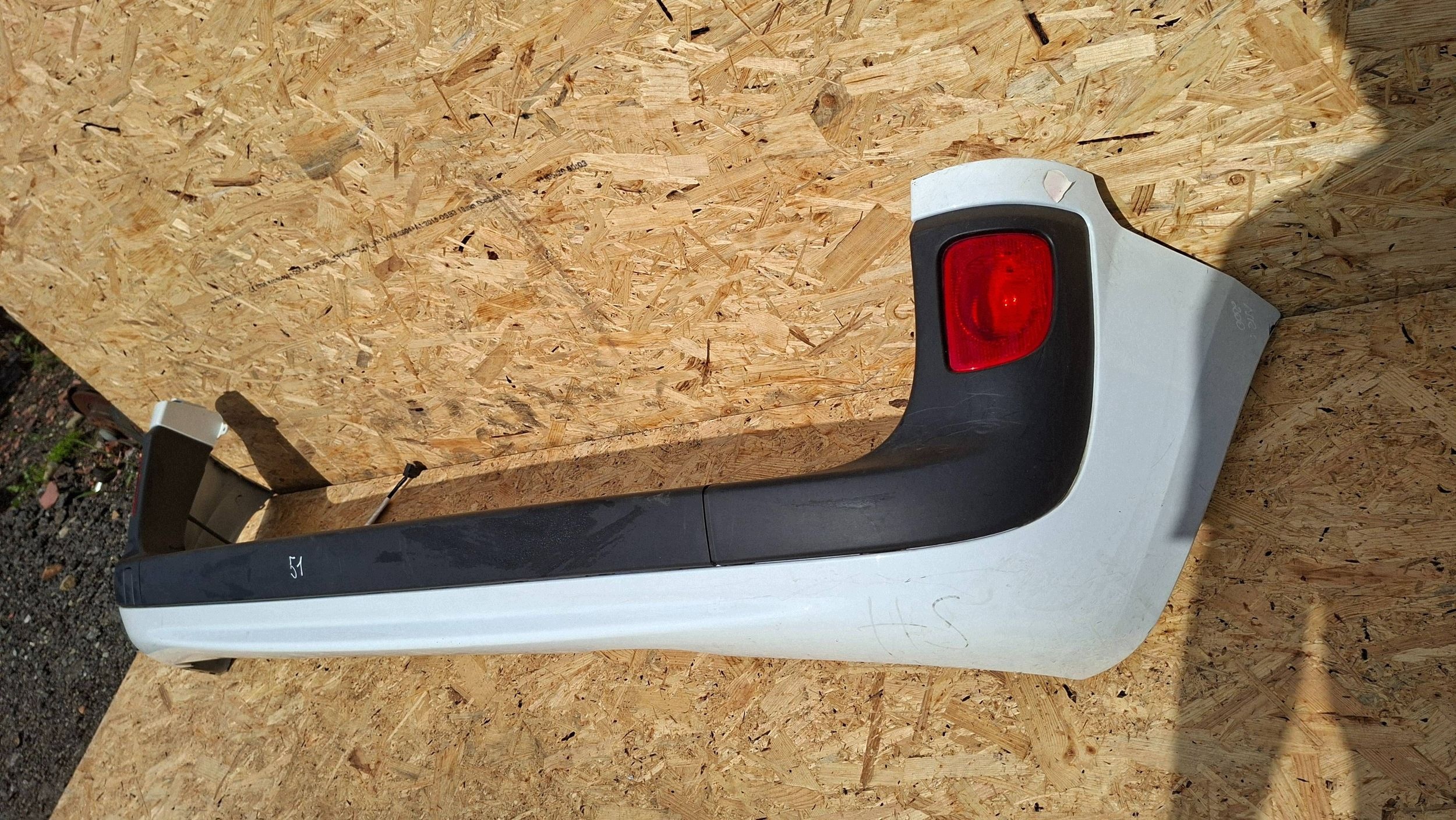 bumper rear part 8200436723 RENAULT KANGOO II CITAN and complete without PDC 07-2021