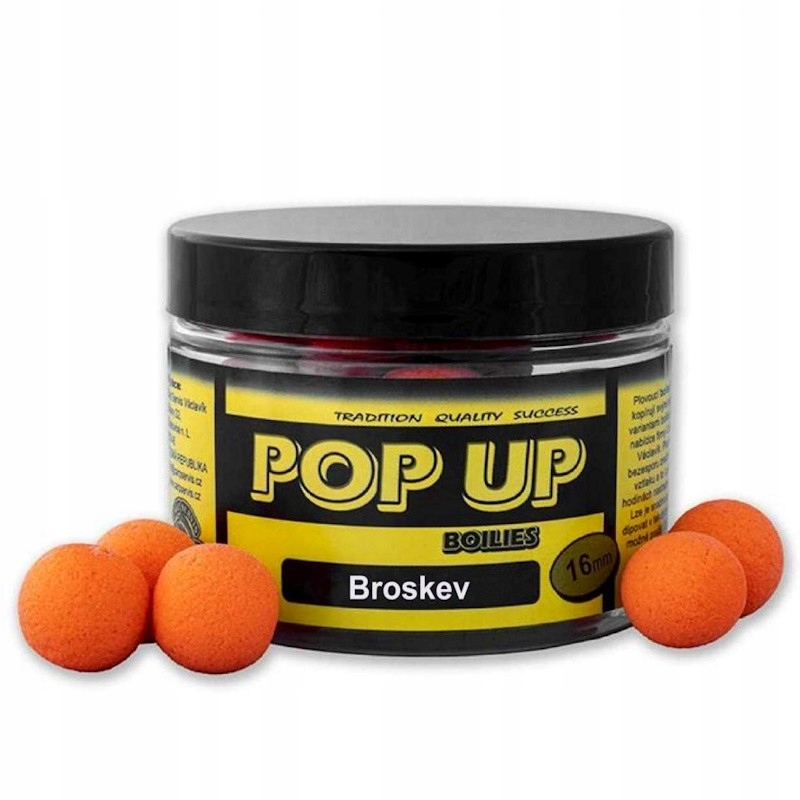 Kulki Haczykowe Carp Servis Vaclavik Pop Up Brzoskwinia Broskev 16mm 50g