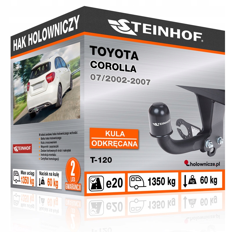 Hak holowniczy Toyota COROLLA 2002-2007